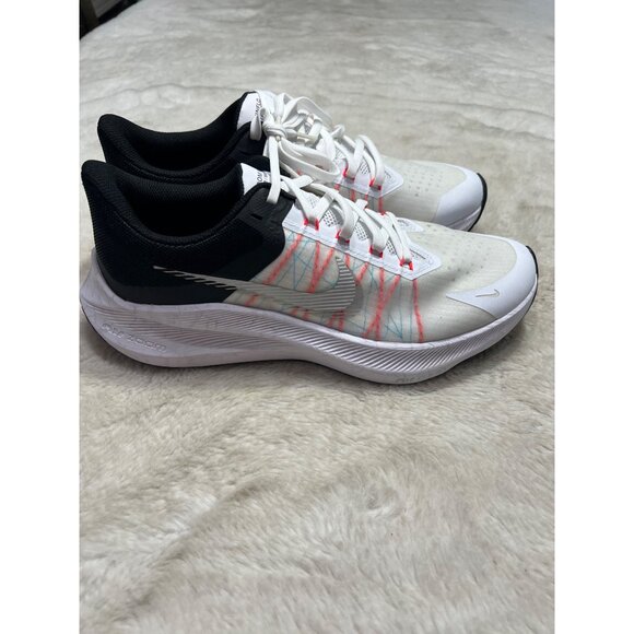 Nike Zoom Winflo 7 Running Shoes White & Black Size 10 - Picture 11 of 13